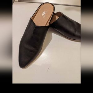 Dr. Scholl’s Black Freya Mule Flat Shoe